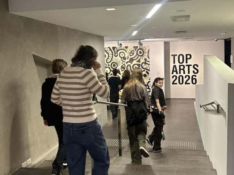 students entering top arts 2026 exhibition