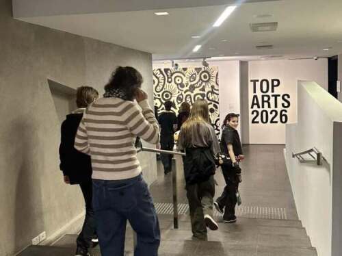 students entering top arts 2026 exhibition