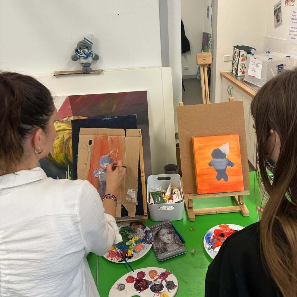 some painting for art therapy