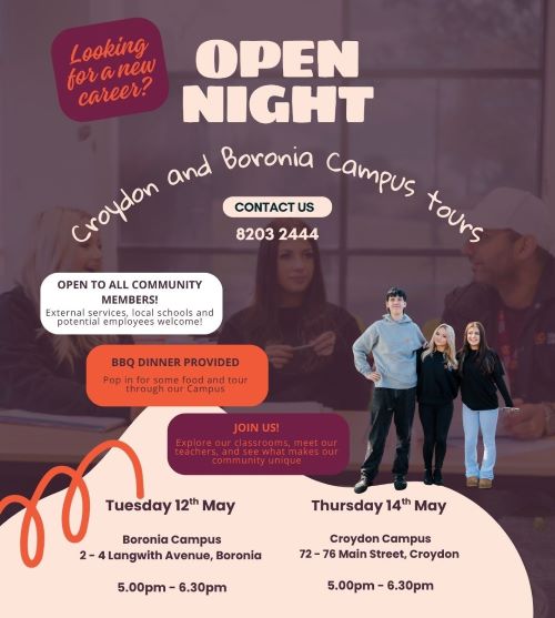 Croydon & Boronia Campus Tours Open to All Community Members